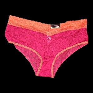 No Boundaries Red and Orange Lace Panties